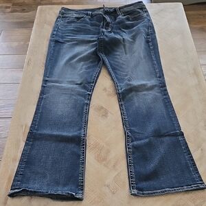 Black Blue Flare Wide Leg Jeans